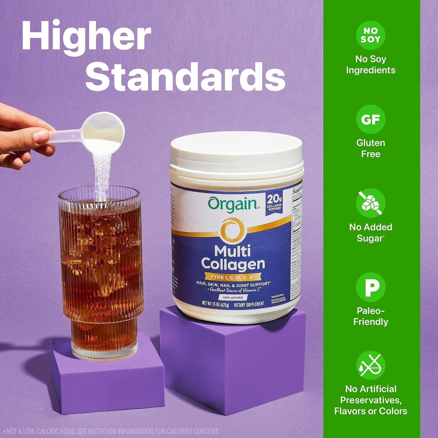 image:imageOrgain 20g Hydrolyzed Multi Collagen Peptides Powder Unflavored 15oz15 Ounce Pack of 1