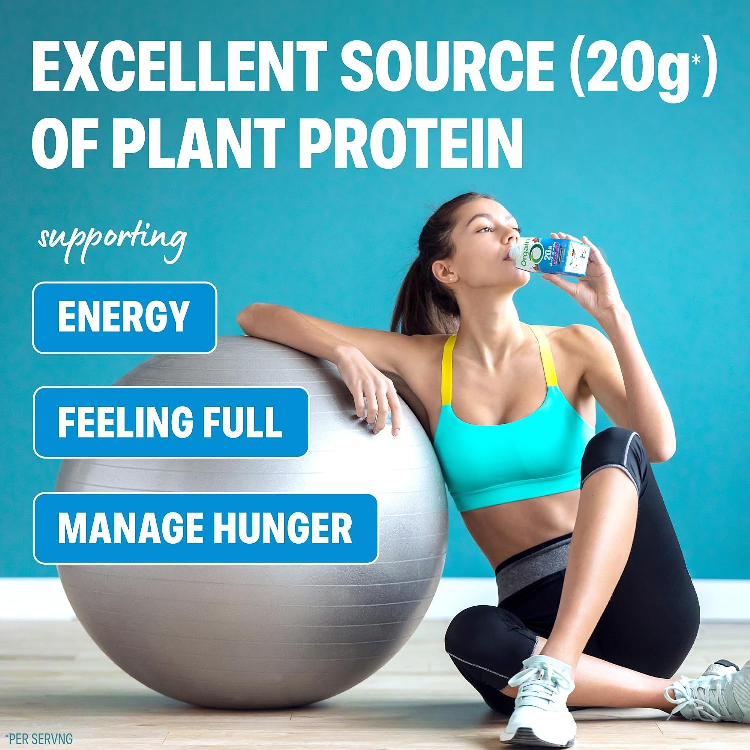 image:imageOrgain 20g Vegan Protein Shake 50 Superfoods Chocolate 11 oz 12pkPlant Protein Superfoods