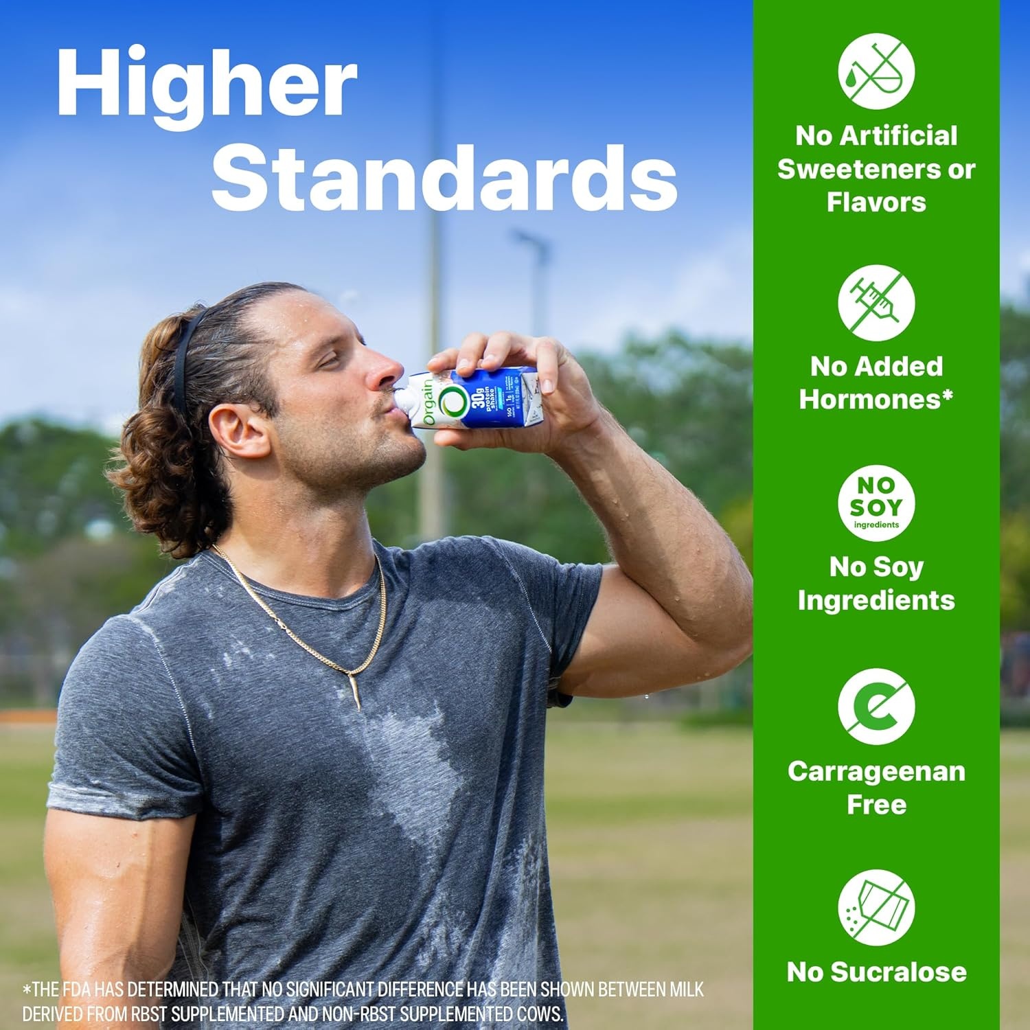 image:imageOrgain 30g High Protein Dairy Shake 5g BCAAs Caf Latte 11 oz 12pkVanilla