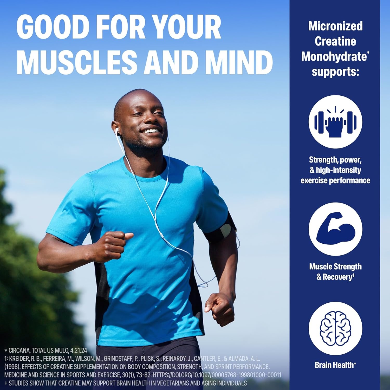 image:imageOrgain 5g Creatine Monohydrate Micronized Powder Unflavored 30 SticksPowder