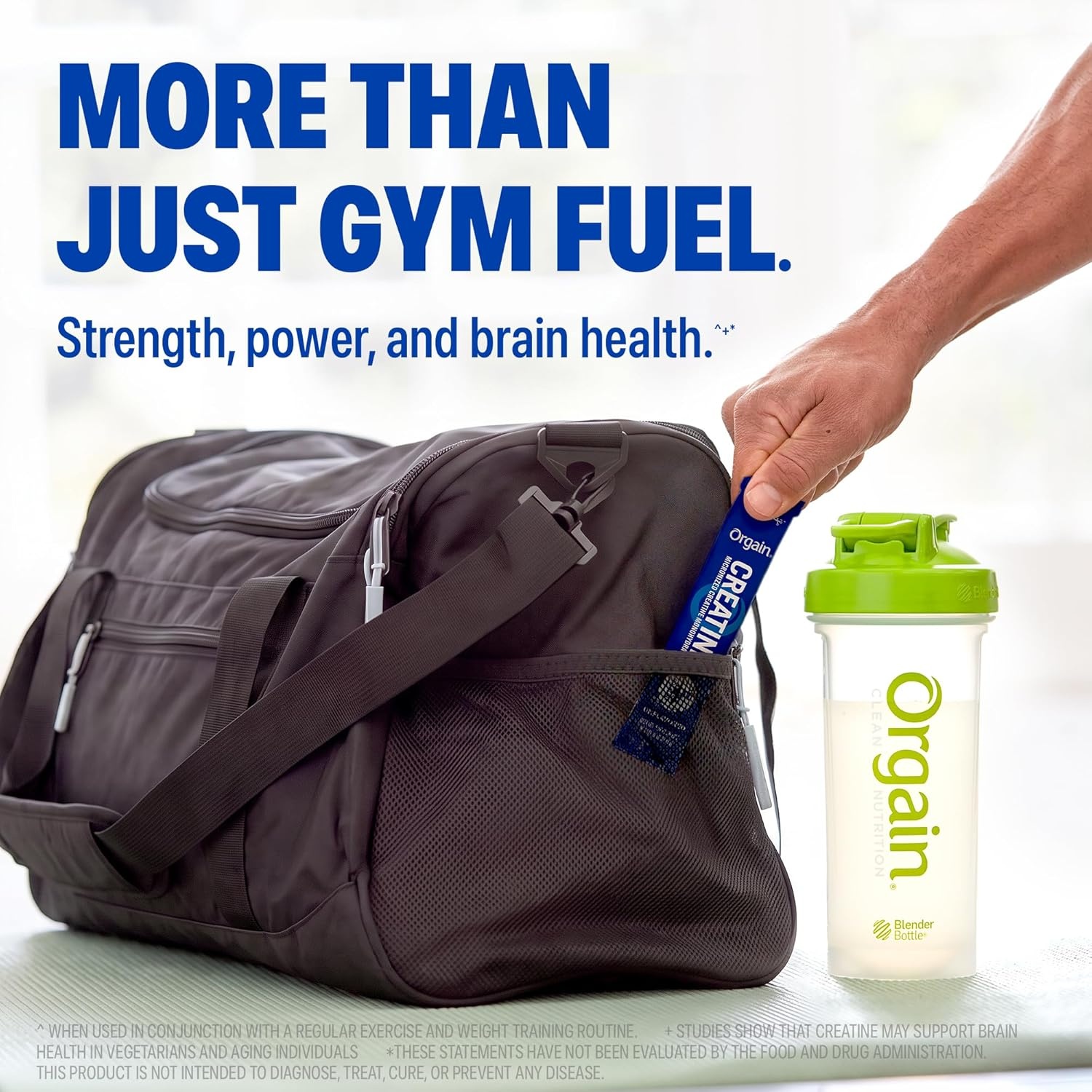 image:imageOrgain 5g Creatine Monohydrate Micronized Powder Unflavored 30 SticksTravel Packs