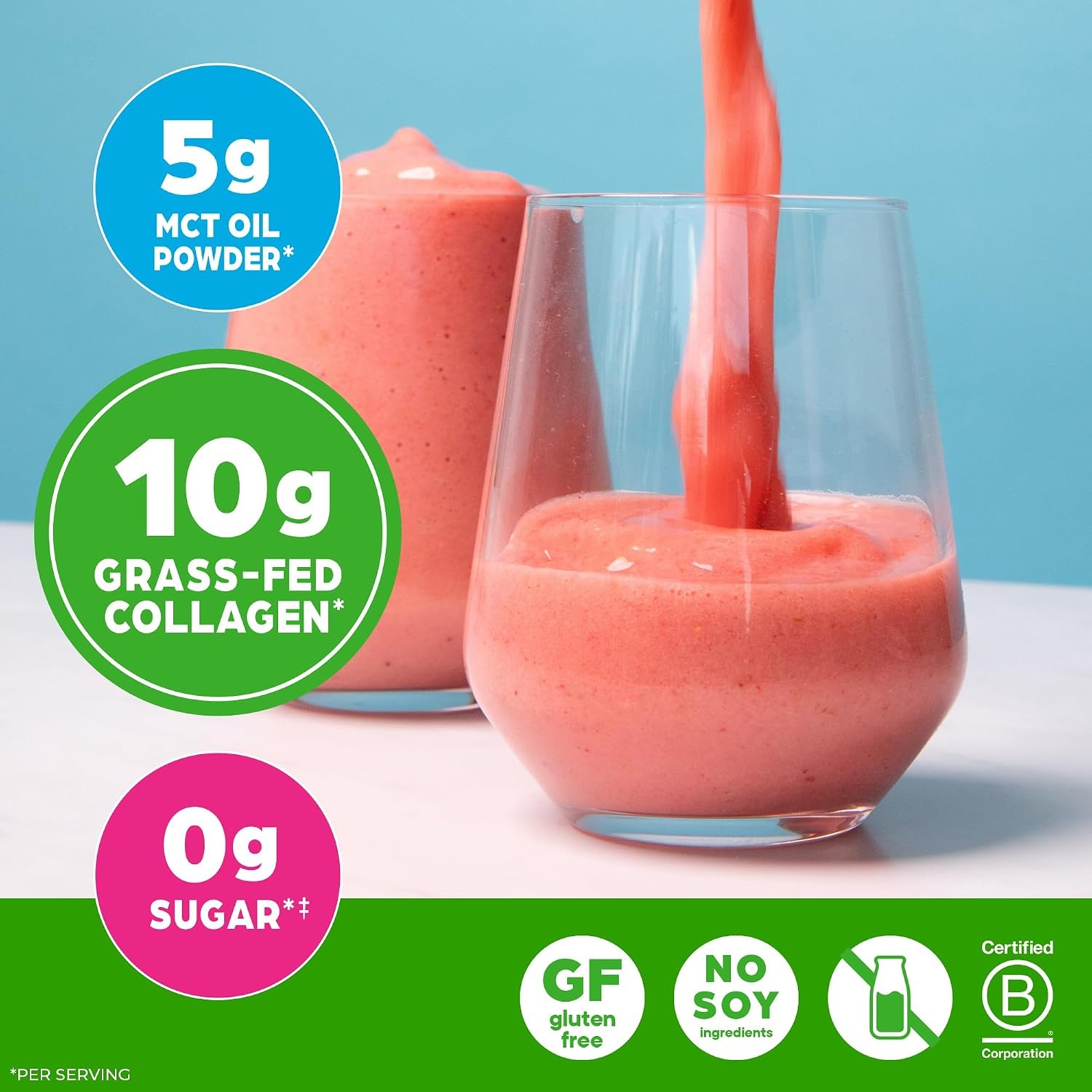 image:imageOrgain Keto Collagen Protein Powder Chocolate 10g Grass Fed Hydrolyzed Collagen Peptides for Women amp Men Type I amp III 5g MCT Oil Hair Skin Nail amp Joint Support NonGMO Gluten Free 088lbVanilla