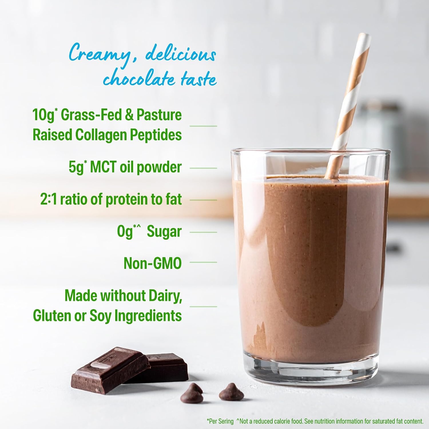 image:imageOrgain Keto Collagen Protein Powder Chocolate 10g Grass Fed Hydrolyzed Collagen Peptides for Women amp Men Type I amp III 5g MCT Oil Hair Skin Nail amp Joint Support NonGMO Gluten Free 088lbChocolate