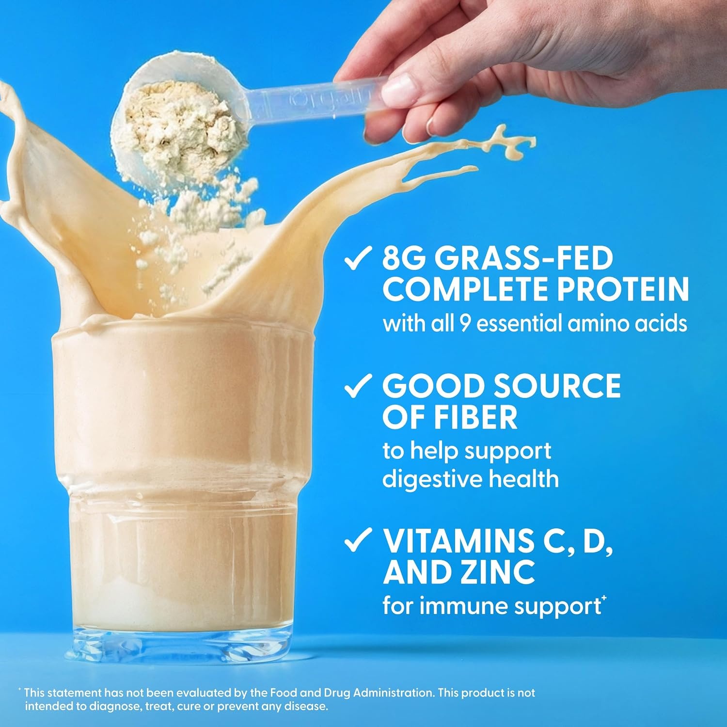 image:imageOrgain Kids 8g GrassFed Dairy Protein Powder Chocolate Brownie 1lbVanilla