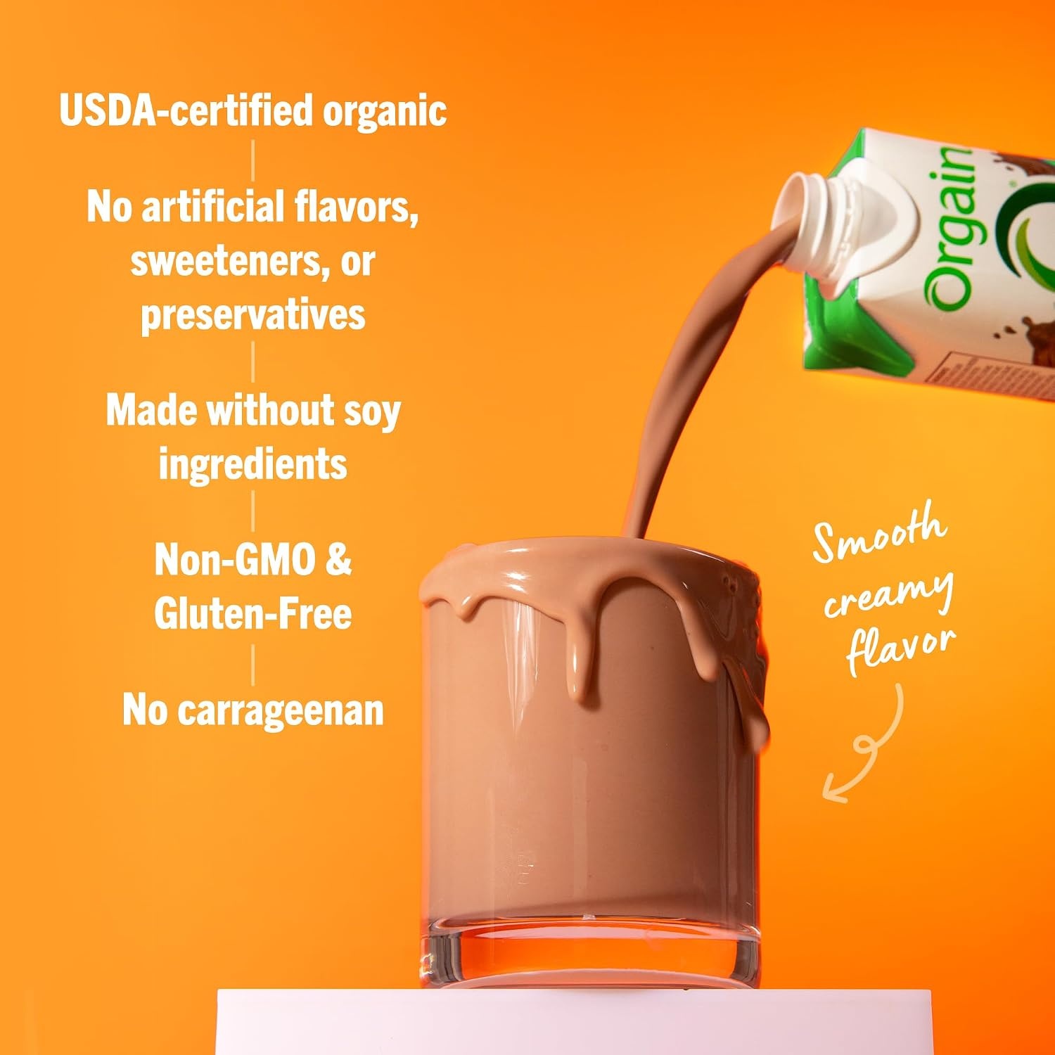 image:imageOrgain Organic Grass Fed Dairy 16g Protein Shake Chocolate 11oz 4pk