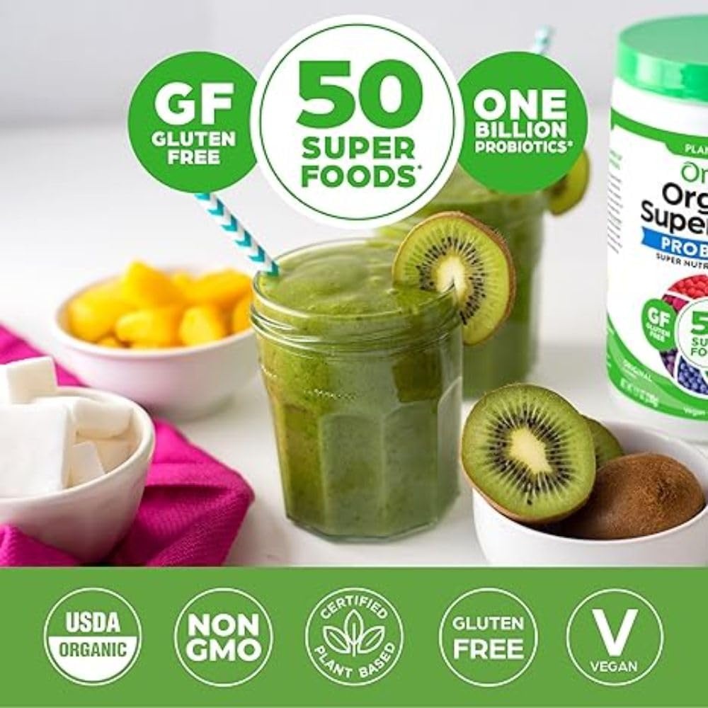image:imageOrgain Organic Greens Powder 50 Superfoods Probiotics Berry 062 lbOriginal