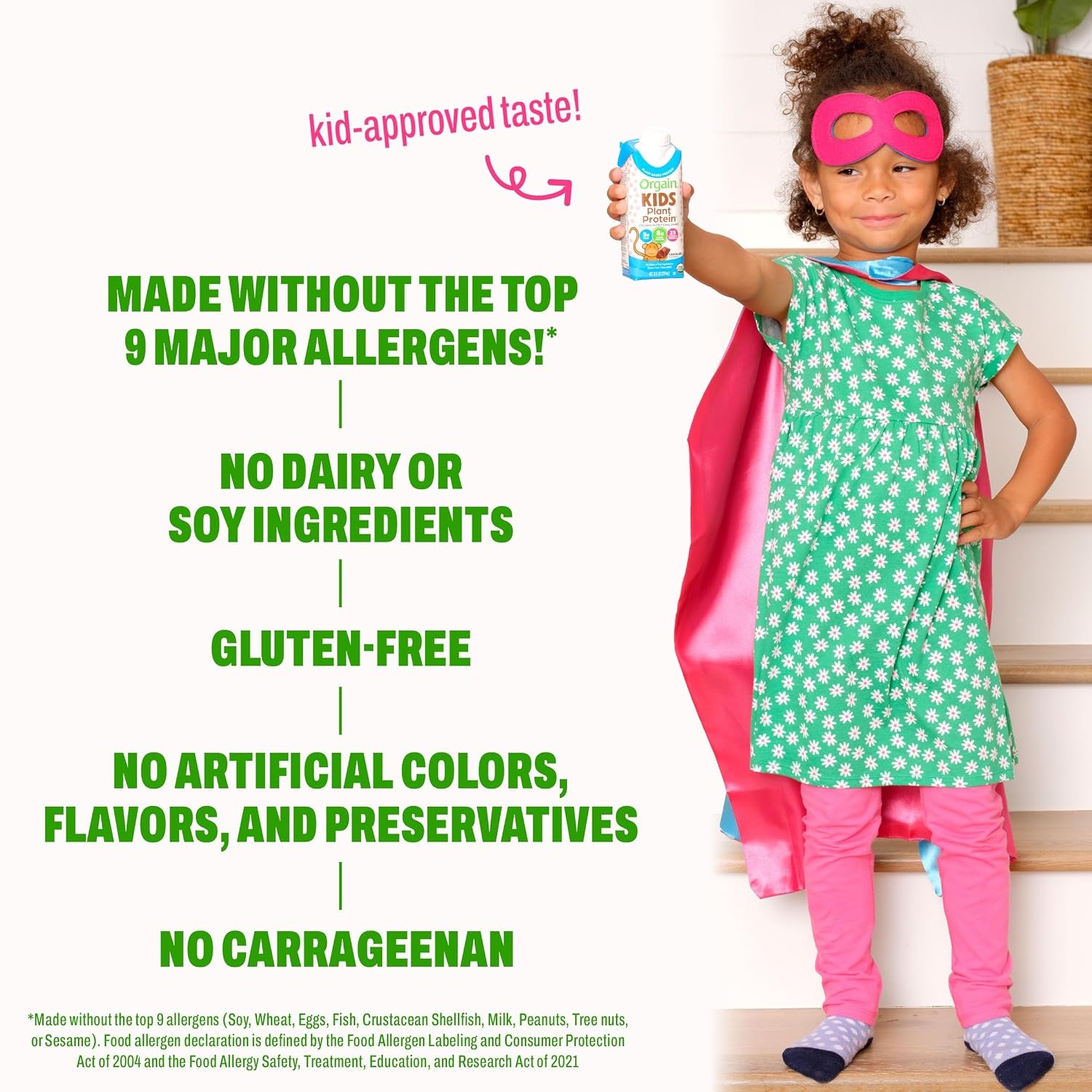 image:imageOrgain Organic Kids Nutritional Vegan Protein Shakes Chocolate Healthy Kids Snacks 8g Plant Protein 23 Vitamins amp Minerals 3g Fiber No Dairy amp Soy NonGMO 8 Fl Oz 12 Pack Packaging May VaryChocolate