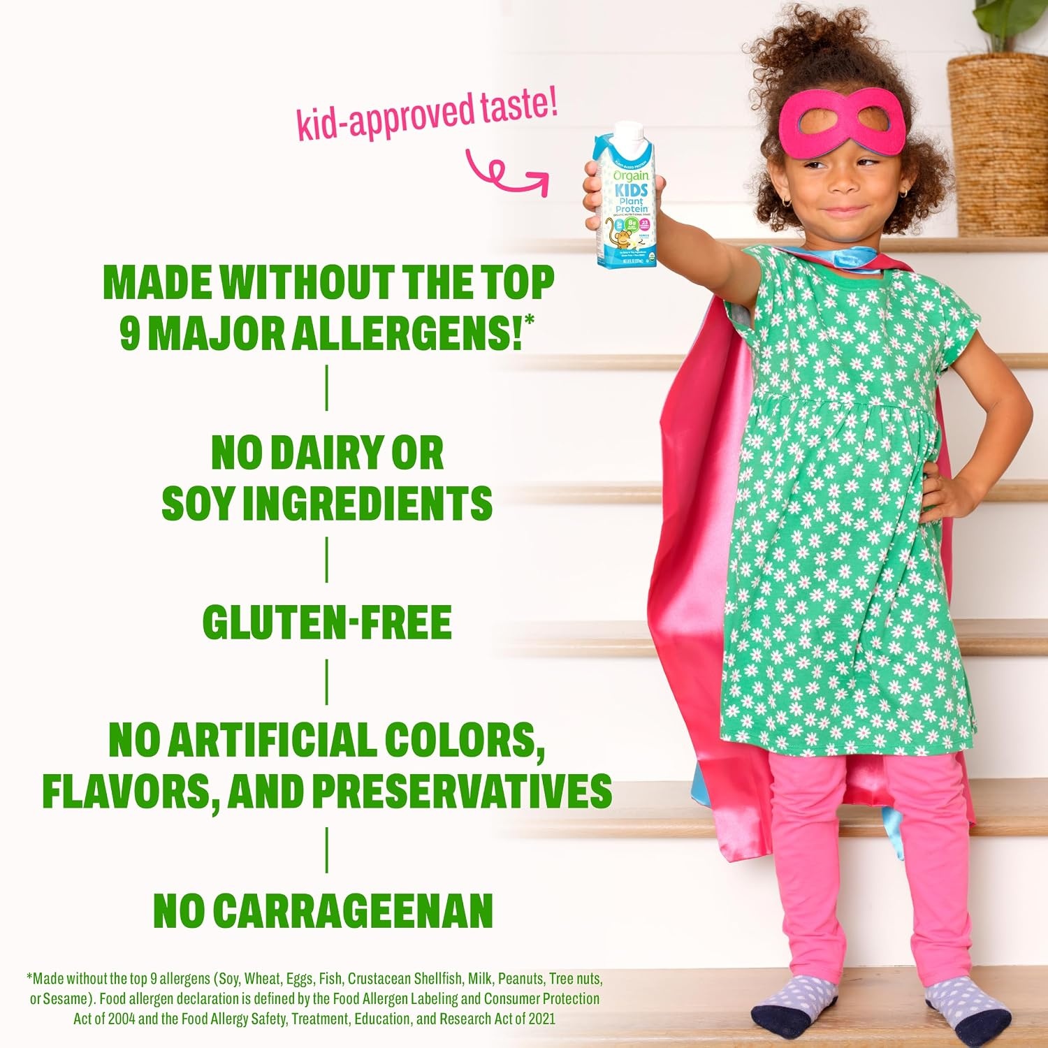 image:imageOrgain Organic Kids Nutritional Vegan Protein Shakes Vanilla Healthy Kids Snacks 8g Plant Protein 23 Vitamins amp Minerals 3g Fiber No Dairy amp Soy NonGMO 8 Fl Oz 12 Pack Packaging May Vary