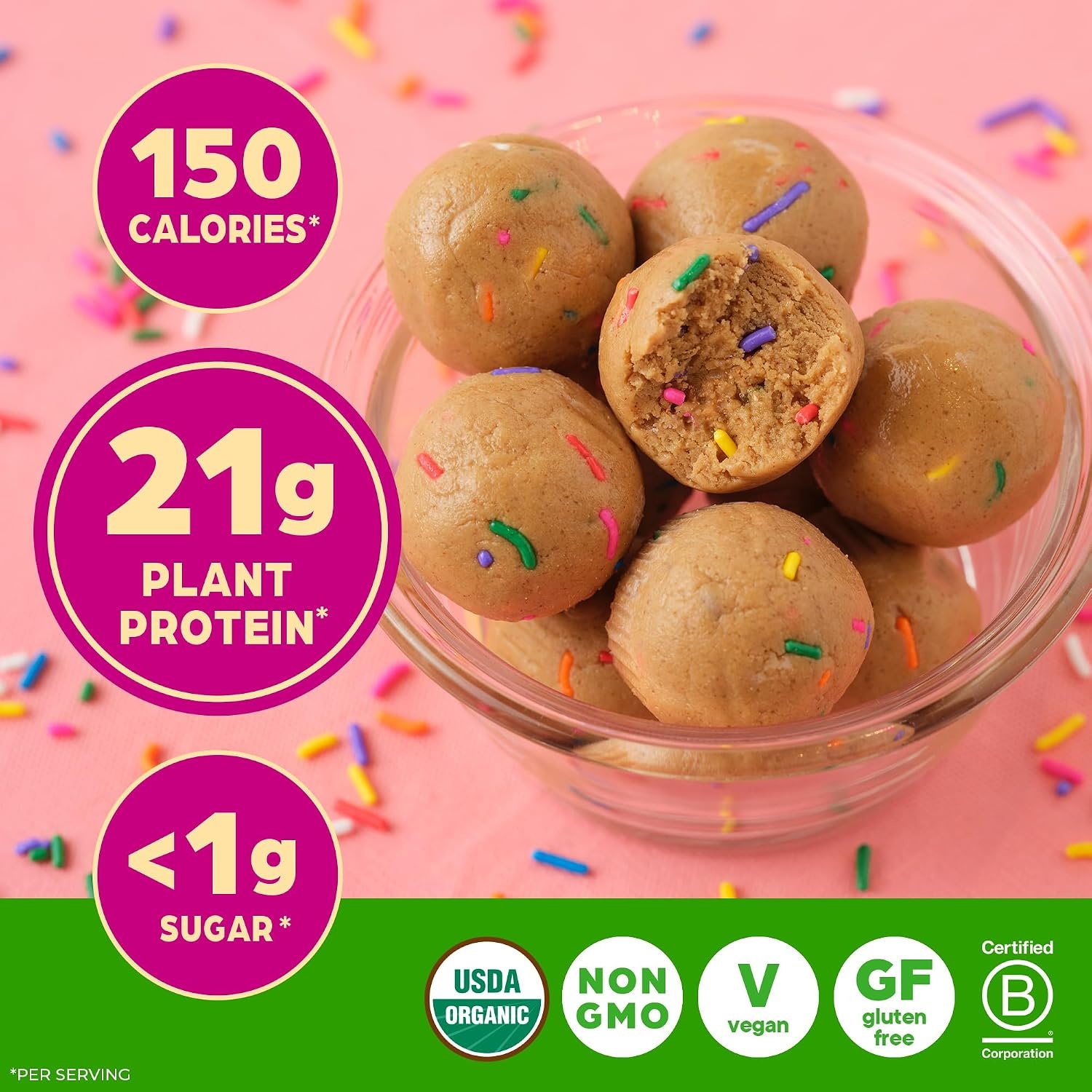 image:imageOrgain Organic Vegan 21g Protein Powder Birthday Cake 102 lbBirthday Cake