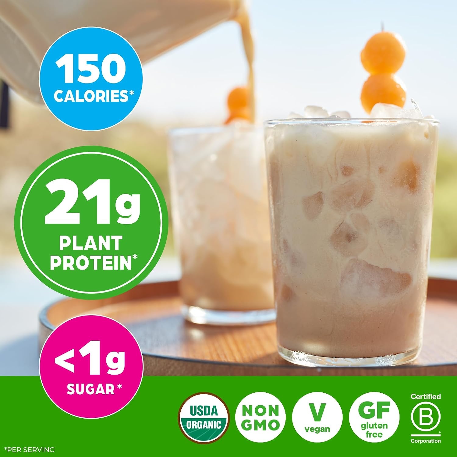 image:imageOrgain Organic Vegan 21g Protein Powder Birthday Cake 102 lbHorchata