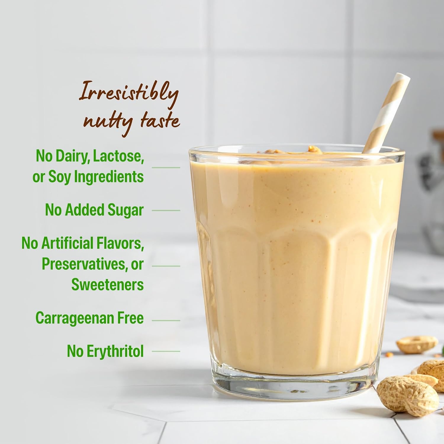 image:imageOrgain Organic Vegan 21g Protein Powder Birthday Cake 102 lbPeanut Butter Flavored