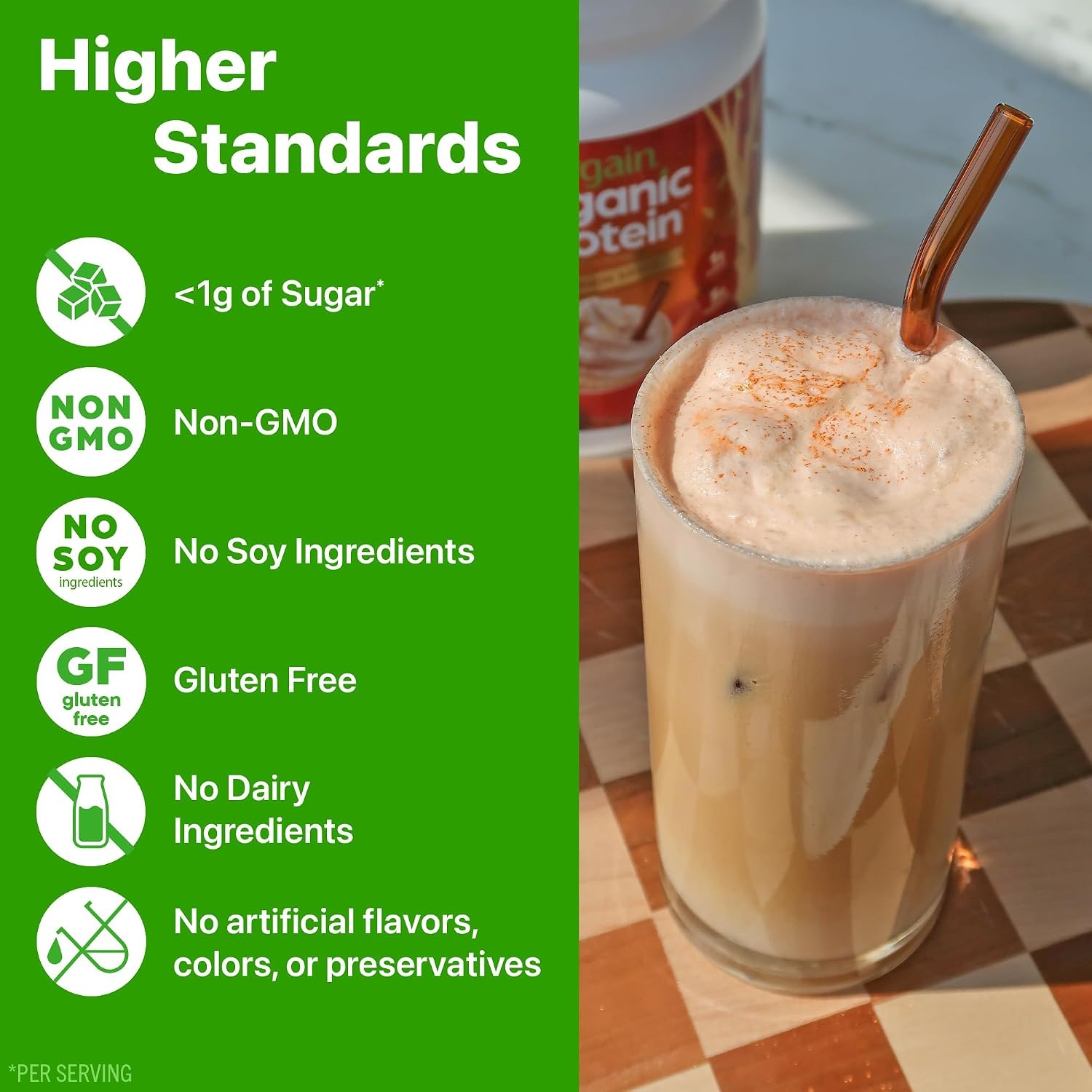 image:imageOrgain Organic Vegan 21g Protein Powder Birthday Cake 102 lbPumpkin Spice