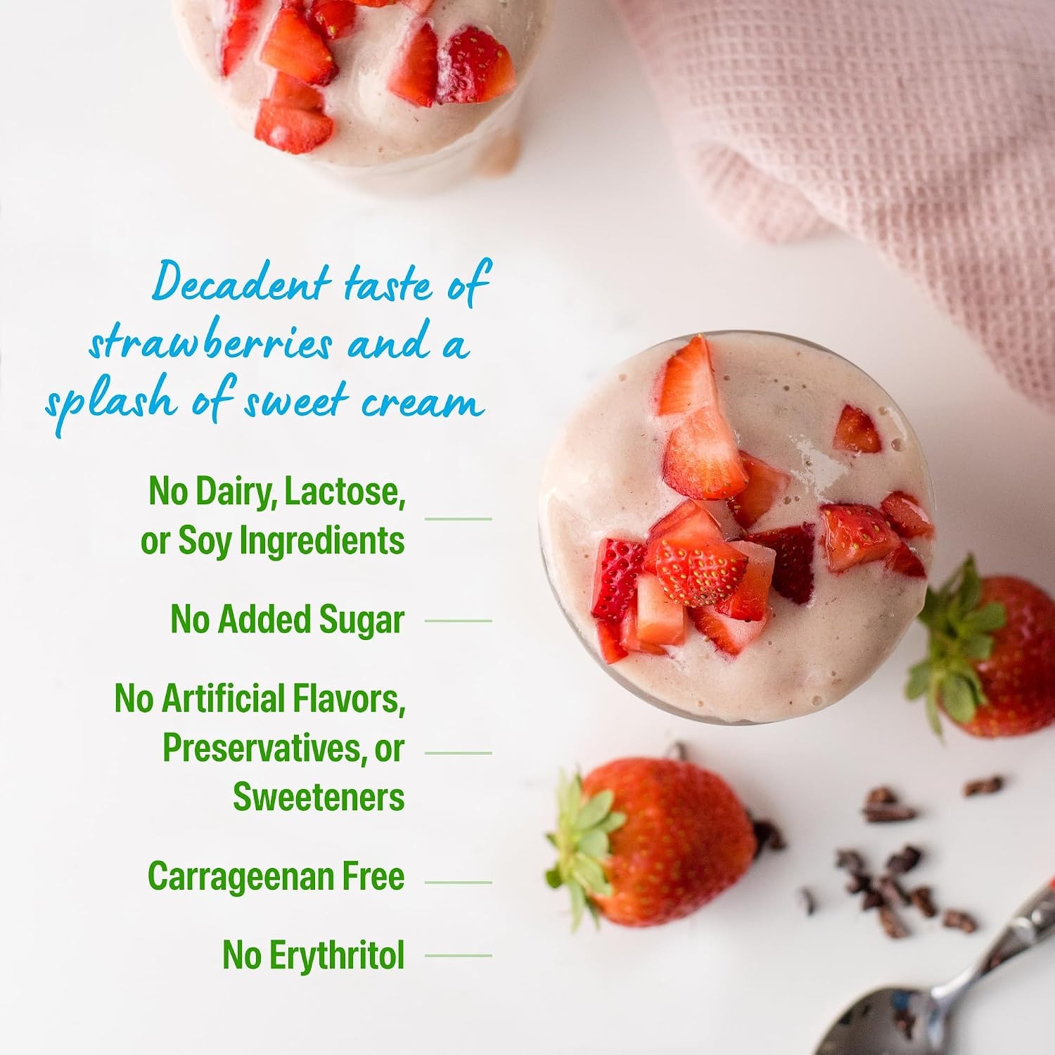 image:imageOrgain Organic Vegan 21g Protein Powder Birthday Cake 102 lbStrawberries Cream