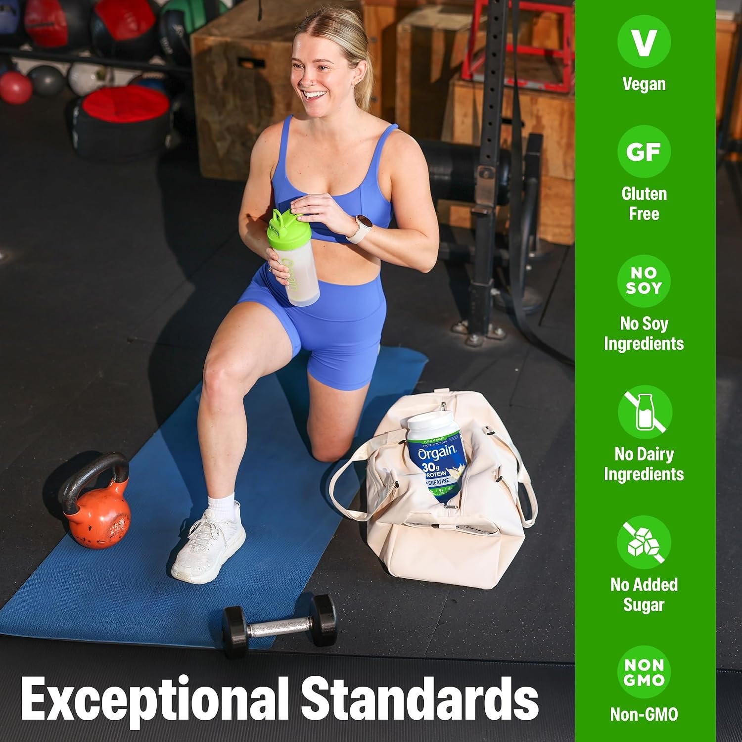image:imageOrgain Organic Vegan 30g High Protein Powder Vanilla 201 lbVanilla