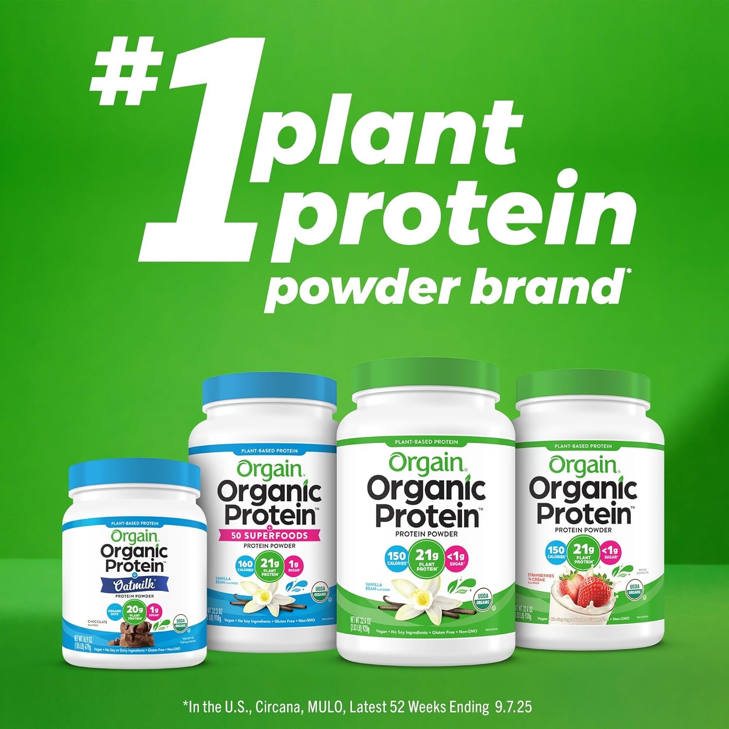 image:imageOrgain Organic Vegan 30g High Protein Powder Vanilla 201 lbVanilla
