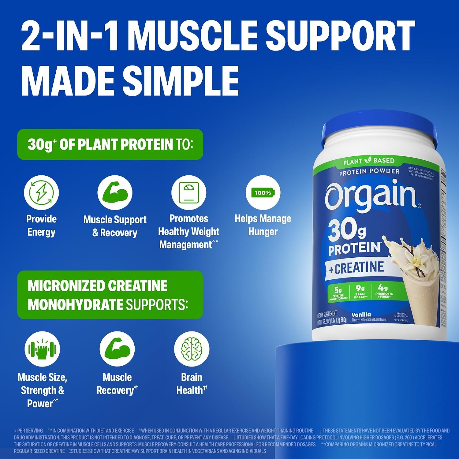 image:imageOrgain Organic Vegan 30g High Protein Powder Vanilla 201 lbVanilla