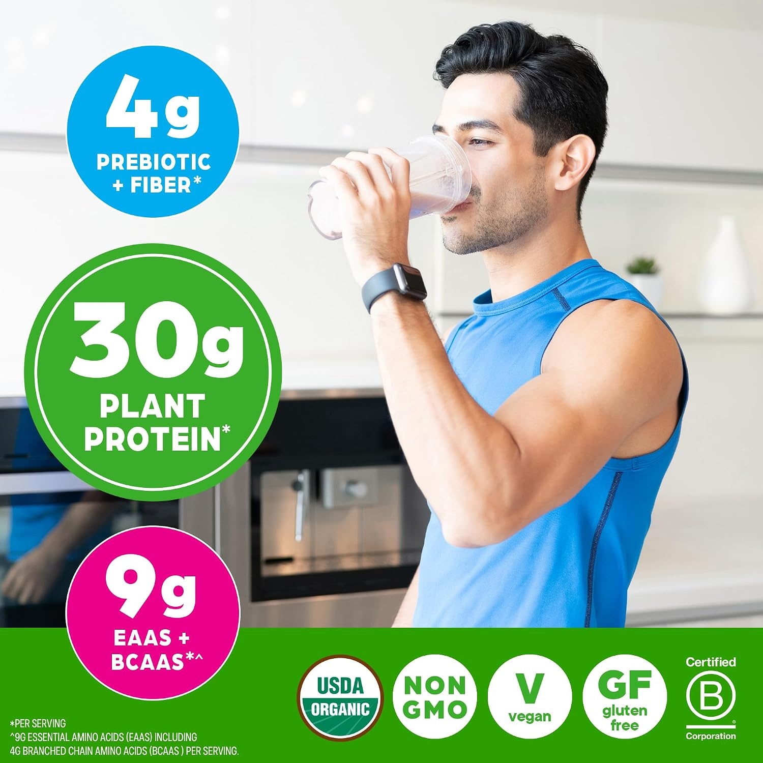 image:imageOrgain Organic Vegan 30g High Protein Powder Vanilla 201 lbVanilla