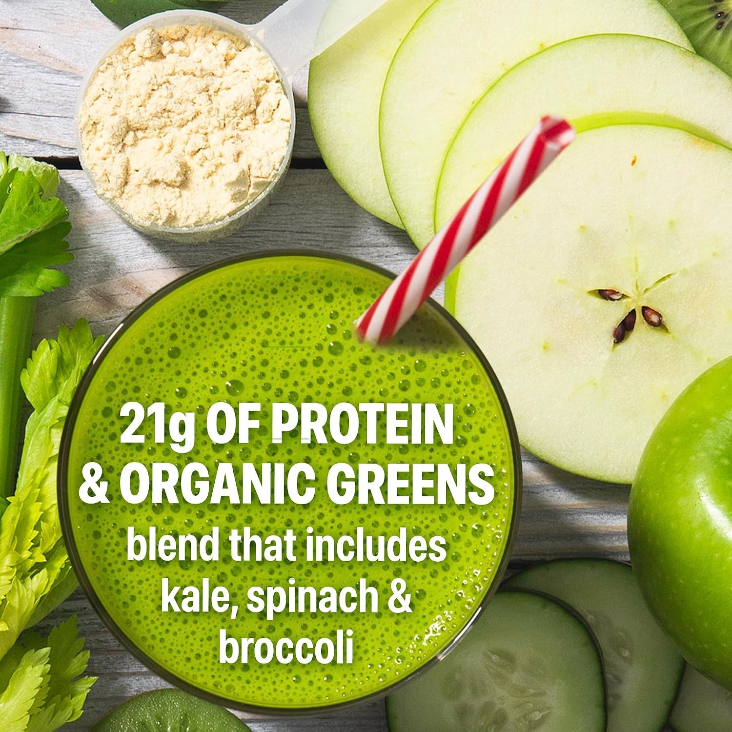 image:imageOrgain Organic Vegan Protein Powder Greens Vanilla Bean 21g Plant Based Protein Gluten Free Dairy Free Lactose Free Soy Free No Sugar Added With Iron amp Prebiotics for Gut Health 194lbVanilla
