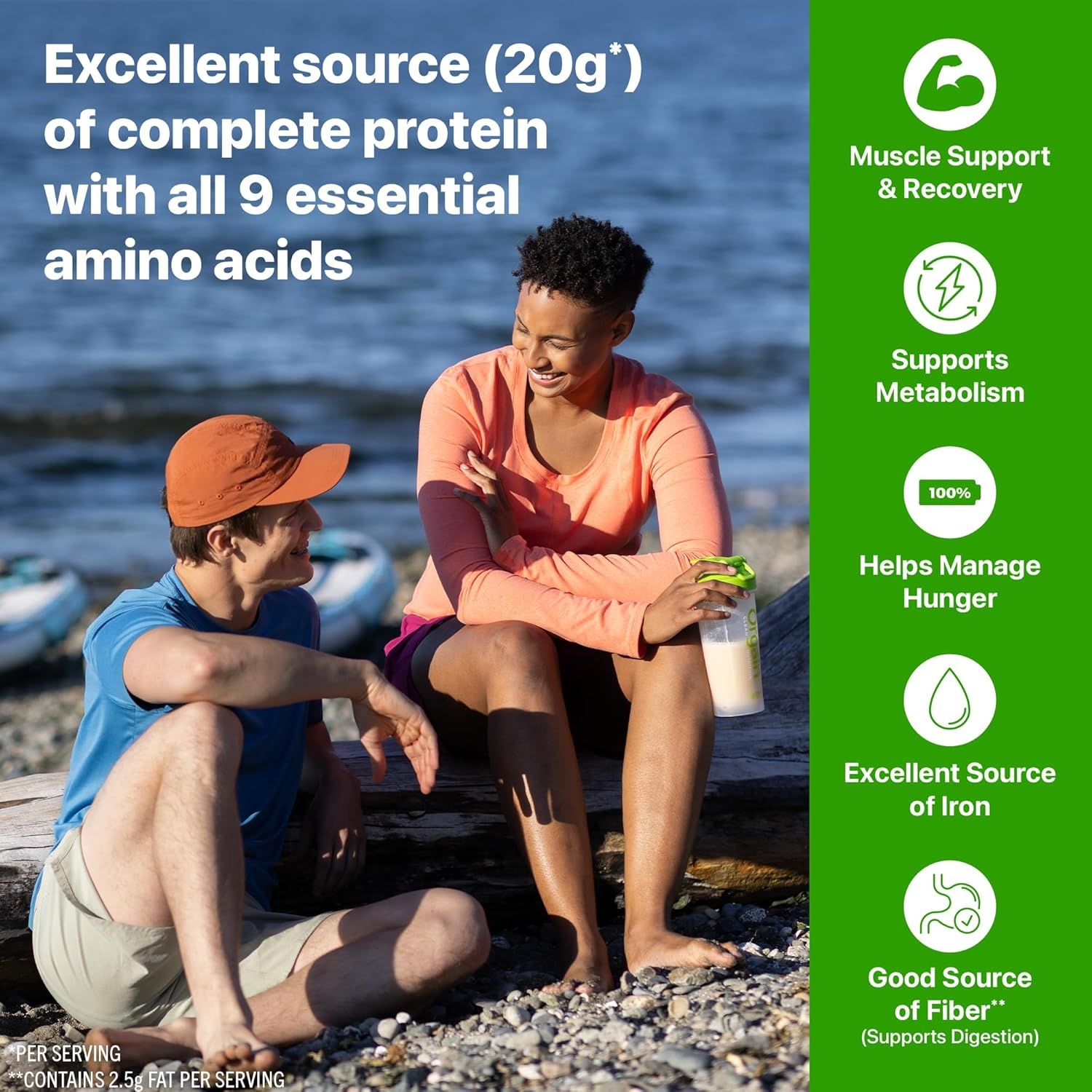 image:imageOrgain X Justins 20g Protein Powder Chocolate Peanut Butter 117lbChocolate Peanut Butter