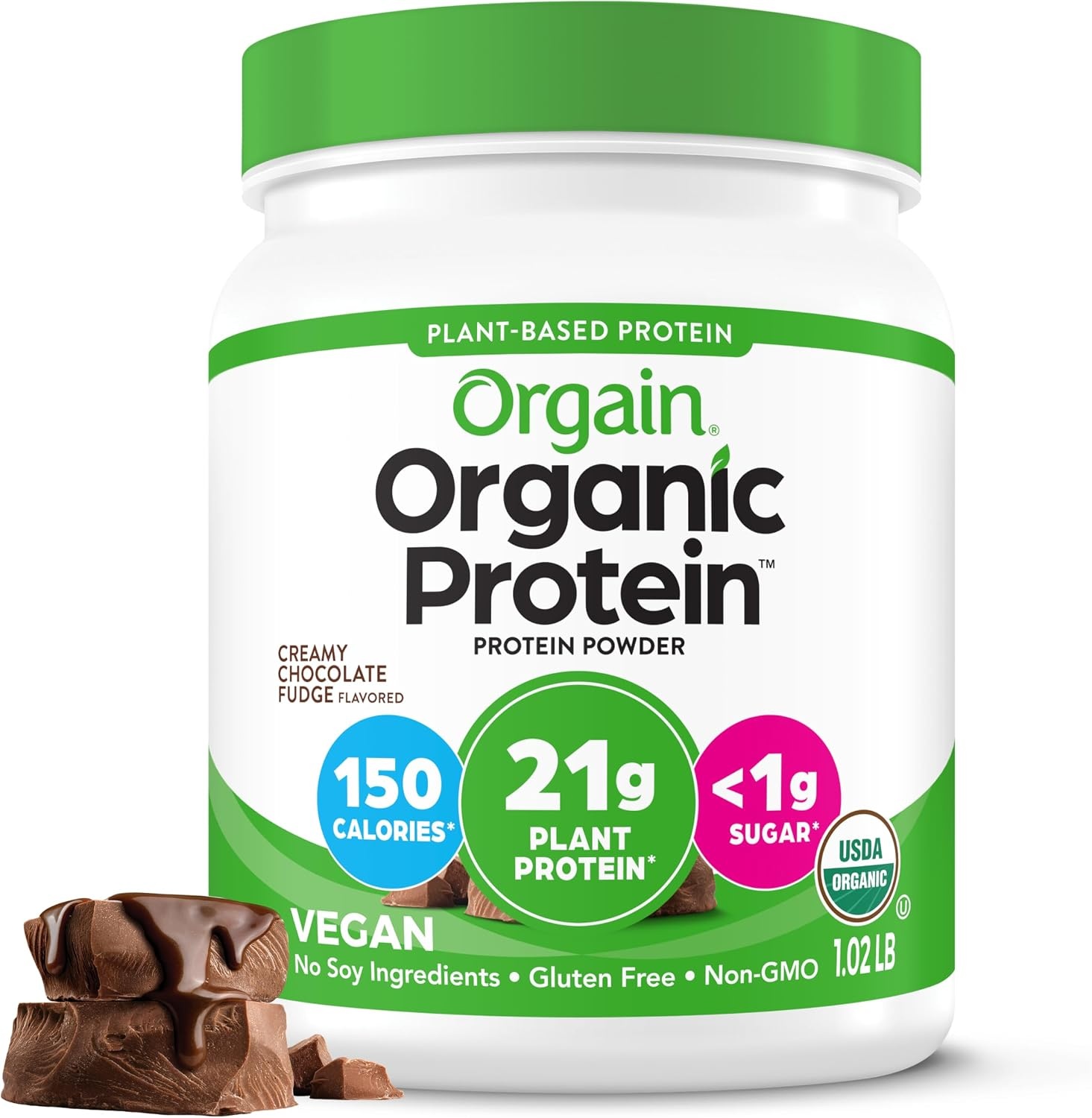 image:imageOrgain X Justins 20g Protein Powder Chocolate Peanut Butter 117lbCreamy Chocolate Fudge