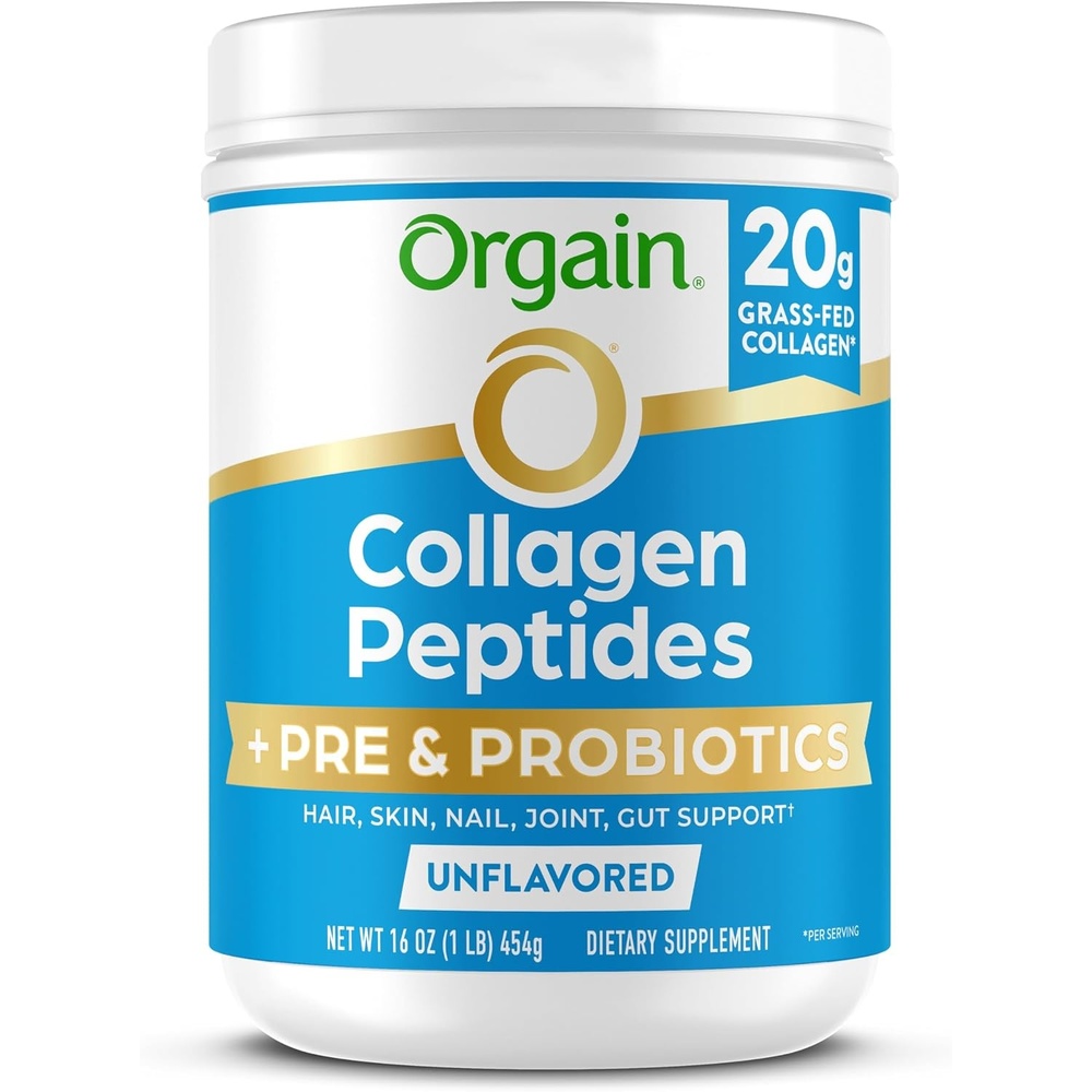 image:imageOrgain 20g Collagen Peptides Prebiotic amp Probiotics Powder 1lb1 Pound Pack of 1