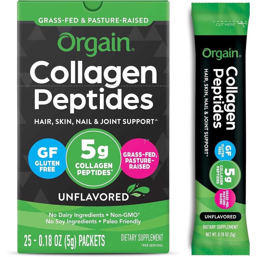 image:imageOrgain Hydrolyzed Collagen Peptides Powder For Women amp Men 20g Grass Fed Collagen Unflavored  Hair Skin Nail amp Joint Support Supplement Paleo amp Keto NonGMO Type I and III 1lbUnflavored