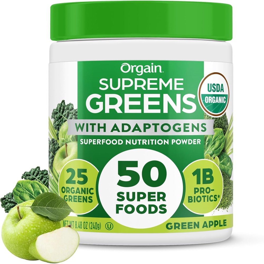 image:imageOrgain Supreme Greens Powder Green Apple