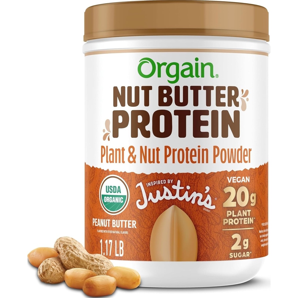 image:imageOrgain X Justins 20g Protein Powder Peanut Butter 117lbPeanut Butter