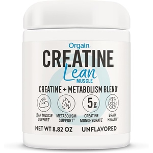 Orgain 5g Creatine Monohydrate Lean Muscle Powder, Unflavored, 8.82oz(8.82 Ounce (Pack of 1))
