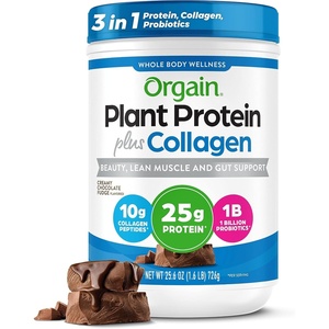 Orgain Organic 25g Protein + 10g Collagen Powder, Chocolate Fudge, 1.6lb(Creamy Chocolate Fudge)