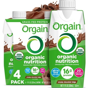 Orgain Organic Grass Fed Dairy 16g Protein Shake, Chocolate, 11oz, 4pk