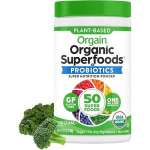 Orgain Organic Greens Powder, 50 Superfoods + Probiotics, Berry, 0.62 lb(Original)
