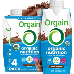 Orgain Organic Nutritional Vegan 16g Protein Shake, Chocolate, 11 oz, 12pk(Chocolate)