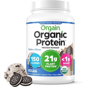 Orgain Organic Vegan 21g Protein Powder, Birthday Cake, 1.02 lb(Cookies & Cream)