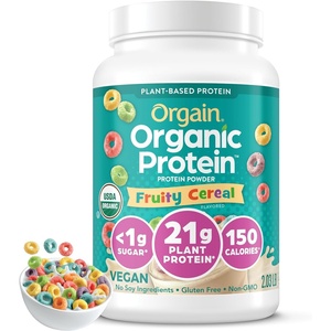 Orgain Organic Vegan 21g Protein Powder, Birthday Cake, 1.02 lb(Fruity Cereal)