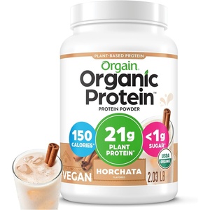 Orgain Organic Vegan 21g Protein Powder, Birthday Cake, 1.02 lb(Horchata)