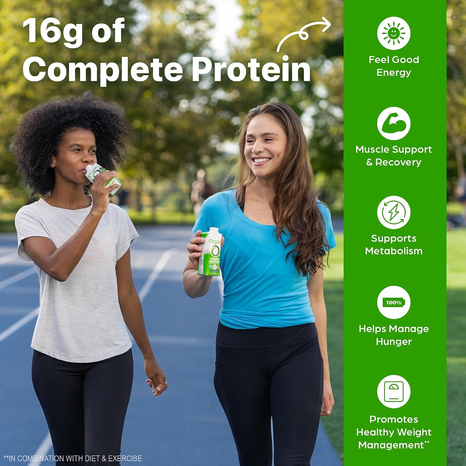 image:imageORGAIN Organic Creamy Chocolate Fudge Shake 12 Pack 11 FZ