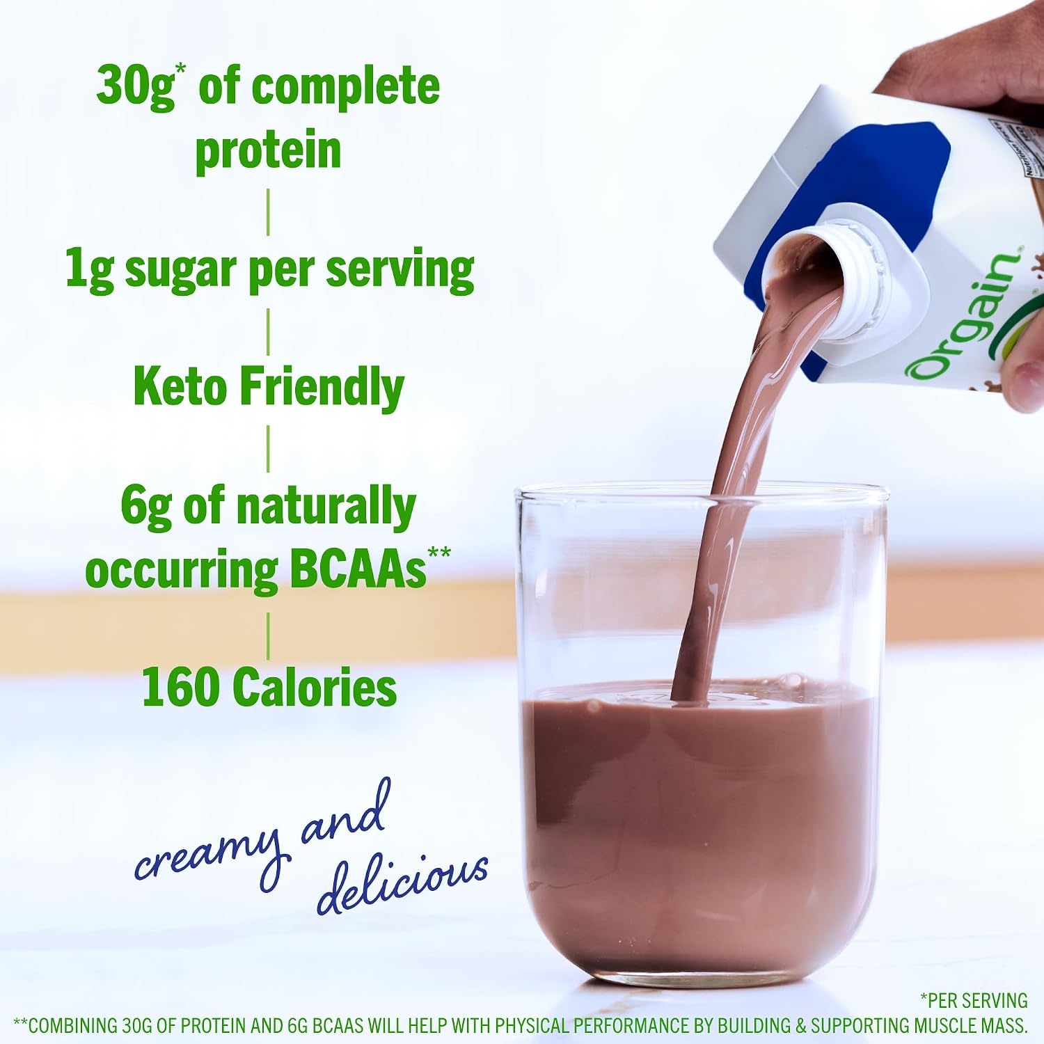 image:imageOrgain 30g High Protein Ready To Drink Shake Chocolate Fudge 11 Fl Oz Pack of 12 Orgain Organic 30g Vegan Protein Powder Vanilla 201 lb Packaging May Vary Bundle