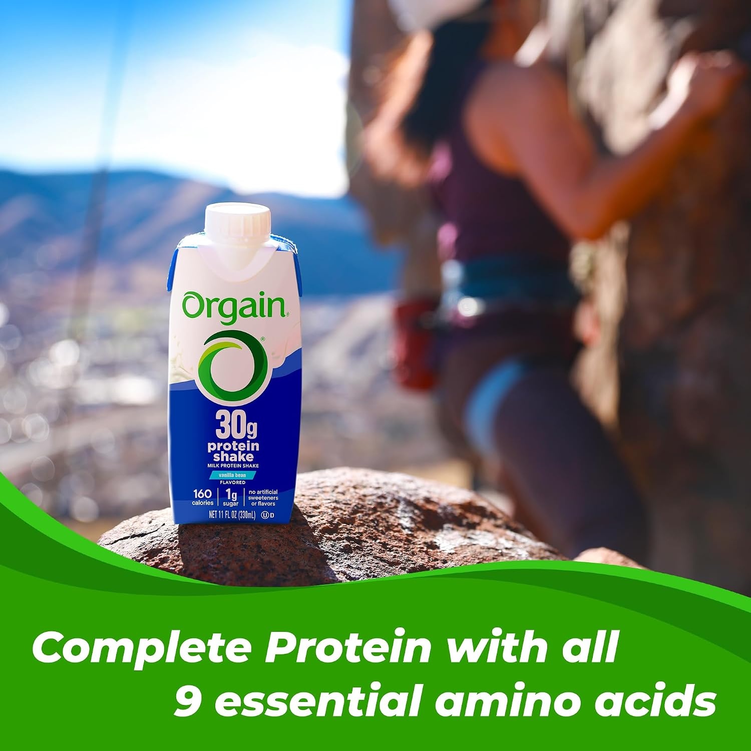 image:imageOrgain 30g High Protein Ready To Drink Shake Vanilla Bean 11 Fl Oz Pack of 12 Orgain Organic 30g Vegan Protein Powder Vanilla 201 lb Packaging May Vary Bundle