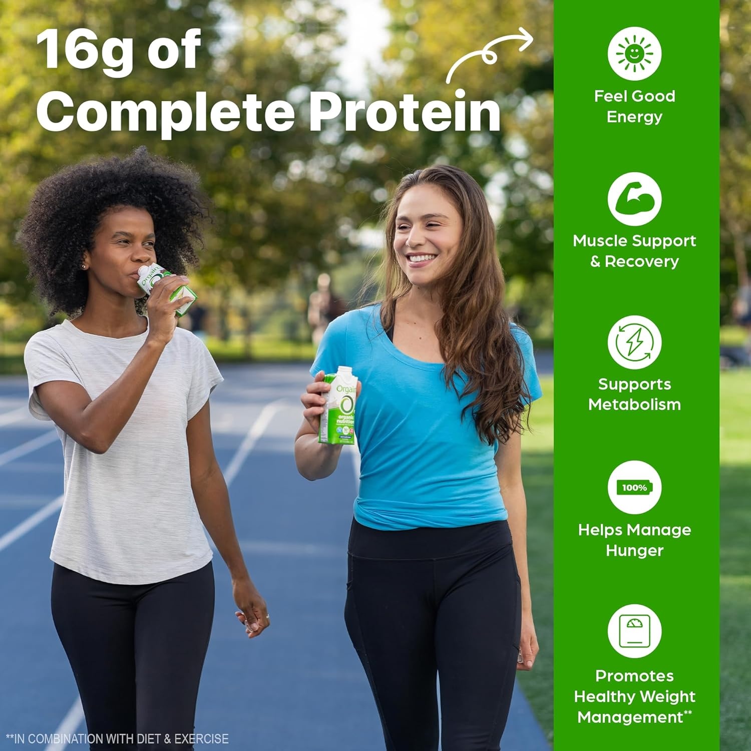 image:imageOrgain Organic Grass Fed Dairy 16g Protein Shake Vanilla 11oz 4pk