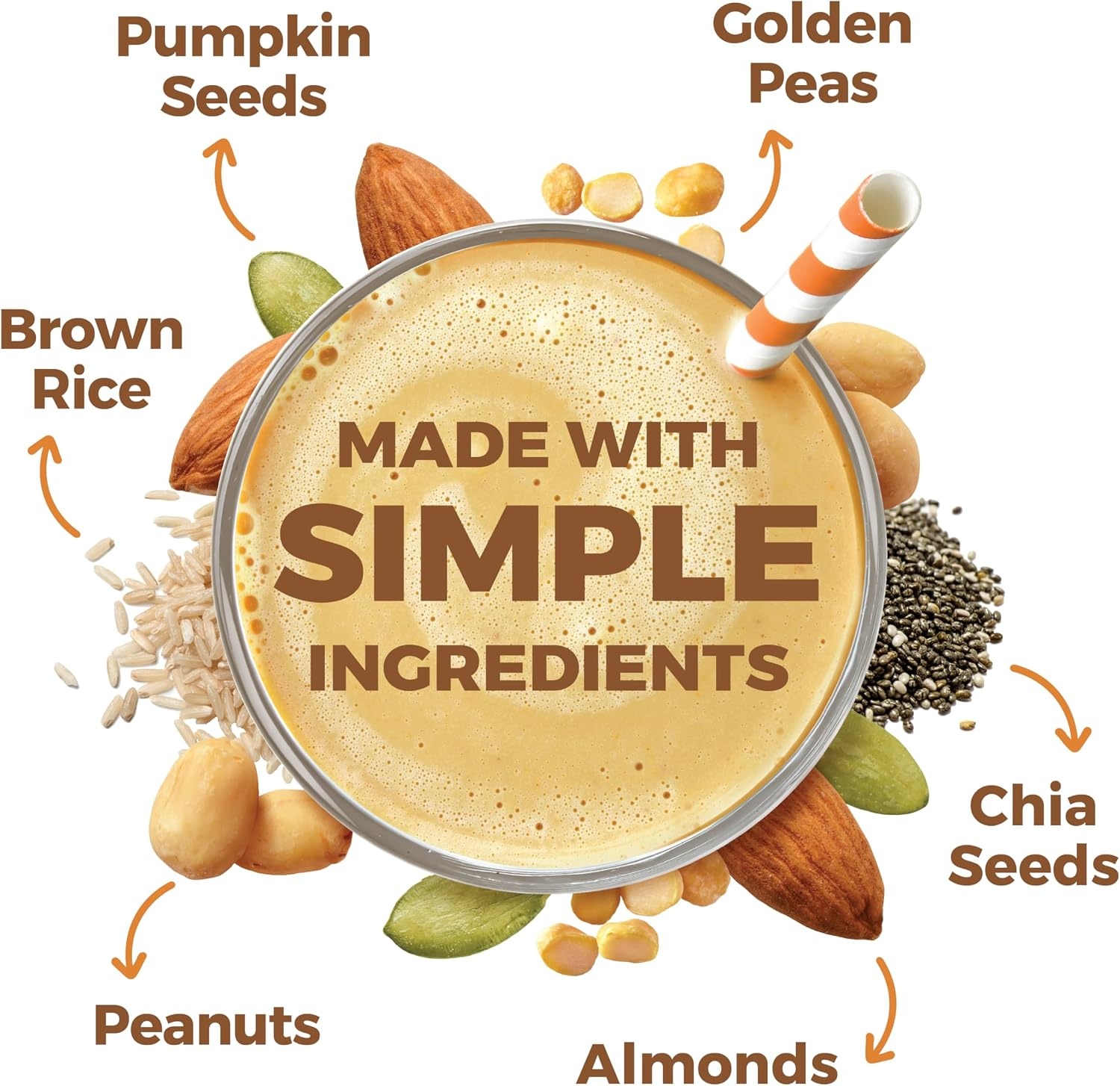 image:imageOrgain Organic Simple 20g Vegan Protein Powder Vanilla 125lbPeanut Butter