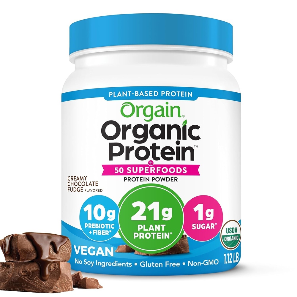 image:imageOrgain Organic Vegan 21g Protein Superfoods Powder Chocolate 112lb