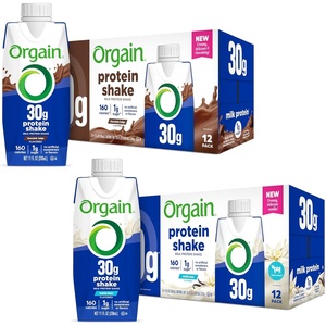 Orgain 30g High Protein Shake Bundle – Chocolate Fudge & Vanilla Bean, 11 Fl Oz (2 Pack of 12) – Dairy Isolate, 6g BCAAs, 1g Sugar, Keto Friendly, Gluten-Free