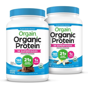 Orgain Organic Vegan Protein + 50 Superfoods Powder Bundle – Creamy Chocolate Fudge & Vanilla Bean, 21g Plant Based Protein, 2.02 lb Each